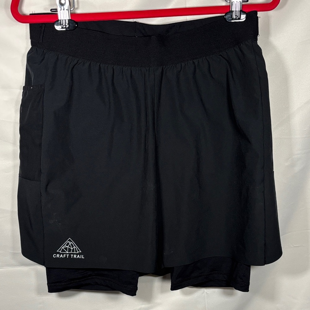 Craft trail men’s running shorts Black Shorts SZ L